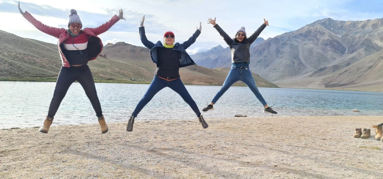 Girls At Pangong